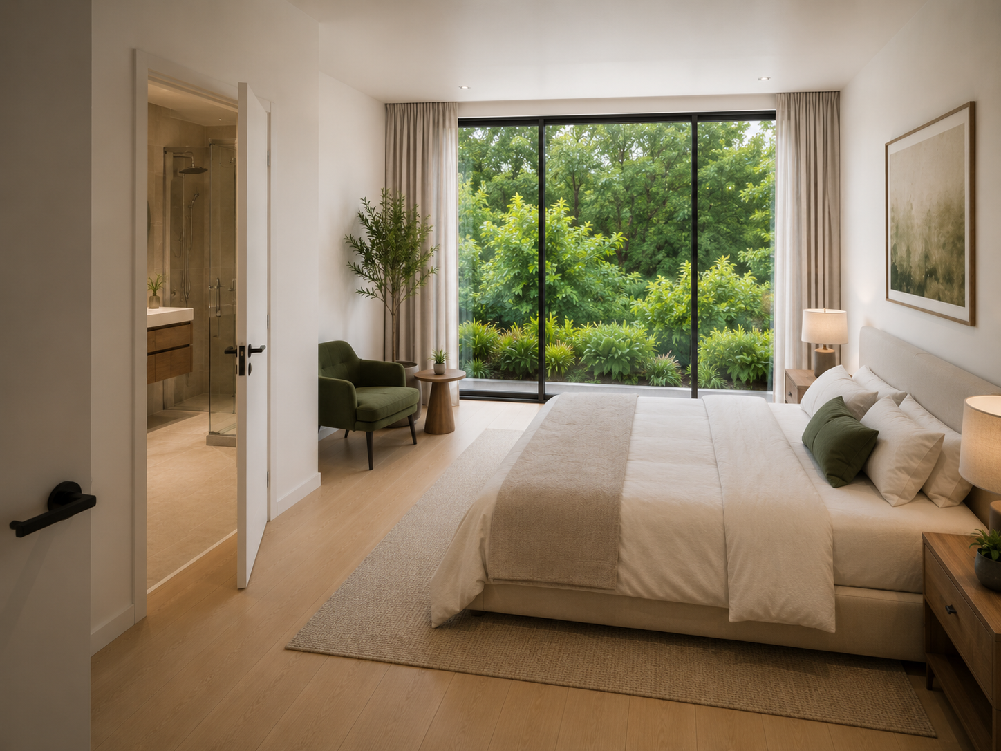 Suite parentale avec vue sur le jardin